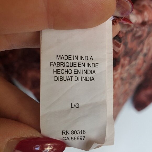 Lucky Peasant Boho Blouse Lace Tassels Large - Picture 12 of 13